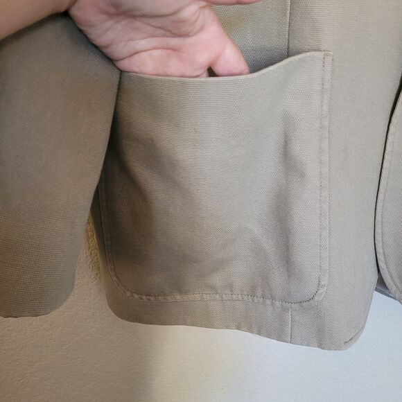 Duluth Trading Co. Fire Hose Presentation Jacket Mens 3XL XXXL Khaki Coat Heavy - Picture 9 of 10